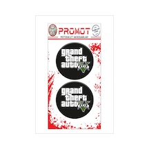 Grand Theft Auto Tasarımlı 3d Kabartmalı Damla Sticker 5cmx5cm 03