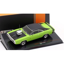 1:43 Ölçek Ixo 1970 Dodge Charger Rt Diecast Metal Minyatür Model Araba 10cm