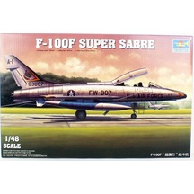 Trumpeter 02840 1/48 Ölçek, F-100f Super Sabre Savaş Uçağı Plastik Model Kiti-51311