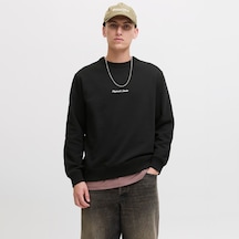 Jack & Jones Norrebro Erkek Siyah Sweatshirt 12282893-b Siyah