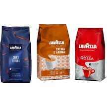 Lavazza Crema E Aroma 1kg + Qualita Rossa 1kg + Crema E Aroma Espresso Çekirdek Kahve 1 Kg 1 Kg X 3 Çekirdek Kahve