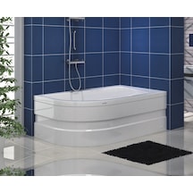 Shower 100X170 Asimetrik Oval Oturmalı Küvet