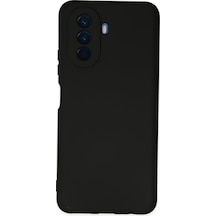 Huawei Nova Y70 Uyumlu Kılıf Nano İçi Kadife Silikon - Siyah