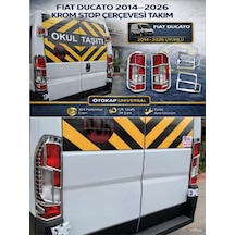 Fiat Ducato 2014-2025 Uyumlu Abs Krom Stop Çerçevesi Takım