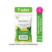 Thelifeco Organik Green Blend Yeşil Sebzeler İçecek Tozu 7 x 4 G