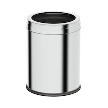 3 lt Tam Ürün Adını "Aqua Bagno Basic Çöp Kovası - Çemberli Tip - 3 L - Parlak Krom - 35.99.57.05.01