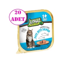 Jungle Somonlu Ezme Yetişkin Yaş Kedi Maması 20 x 100 G