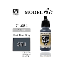 17 Ml. Dark Grey Blue Model Air Serisi Maket Boyası, Vallejo 71054 Standart