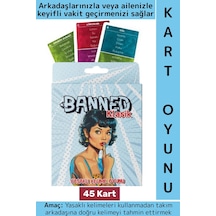 Eğitici Analitik Düşünme Arkadaş Aile Eğlenceli Tahmin Yasaklı Kelime Oyunu-banned Klasik 45 Kart