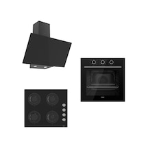 Ferre XE62CS- CS205 - D077 Siyah Ankastre Set