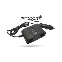 Starcom Araç Içi Şarj Çoklayıcı 2 Usb ve 2 Çakmaklık Girişi