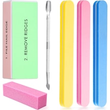 Ximistore9 6 Parça Tırnak Bakımı Seti: Tırnak Döşeme, Tampon, Püskürtücü Ve 4 Adet Zımpara Taşı