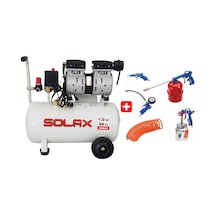 Solax EWS 24 Süper Sessiz Yağsız Kompresör 24 Lt + 5'li Aksesuar Solax EWS 24 Süper Sessiz Yağsız Kompresör 24 Lt + 5'li Aksesuar