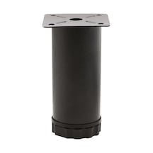 Mobilya Ayağı Metal 8 Cm Alttan Ayarlı 42 Mm Mat Siyah Ayak