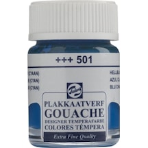 Talens Guaj Boya 16Ml 501 Light Blue  Cyan Light Blue Cyan