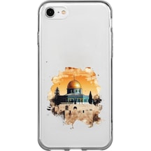 Apple Uyumlu iPhone 6 - 6s Mescid-i Aksa Tasarımlı Baskılı Silikon Kılıf Renkli