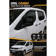 Opel Combo 2024+ Araca Özel Cam Rüzgarlığı + Yarasa Ayna Kapağı A+ İthal