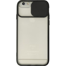 Apple iPhone Uyumlu 6 Plus Kılıf Palm Buzlu Kamera Sürgülü Silikon - Siyah Bzsxx00 1