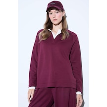 Defacto Regular Fit Kayık Yaka Uzun Kollu Tunik F9615ax25aubr98 Bordo