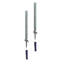 Gizli Raf Bağlantı Çubuğu 8 100mm 2 Adet 2 Adet Beyaz Kapı Stoperi Model