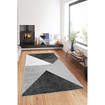 West Home Dijital Baskı Yıkanabilir Kaymaz Taban Salon Halısı Mutfak Halısı Koridor Halısı Wh 447 Black