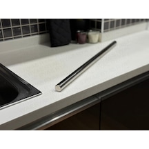 Paslanmaz Oklava 60cm Yapışmaz, Kolay Temizlenir Hamur Ve Yufka Açma Pratik Çelik