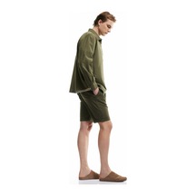 Koton Pamuklu Chino Cepli Bermuda Slim Fit Şort Haki 5sam40016hw Haki
