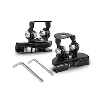 2pc Black-2pcs/set Araç Montaj Çalışma Işığı Braketi Kelepçe Paslanmaz Çelik Sütun Hood Offroad Led Çalışma Işığ