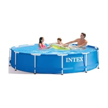 Intex Metal Frame Havuz 366x76cm Çok Renkli