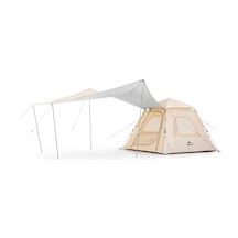 Naturehike Ango Upf 50+ Gölgelikli Otomatik Kurulum Kamp Çadırı 2 Kişilik - Ekstra Gölgelikli Gümüş Çok Renkli