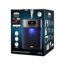 Sinbo Sah-6119 Ultrasonik Hava Nemlendirici Siyah - 5,5 Lt Su Haznesi 3 Kademe Buhar Ayarı 7 Renk Gece Lambası