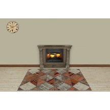 Modern Klasik Patchwork Eskitme Halı 120 X 180 Model 5437