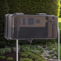 Fastbuy Dream011 Beyaz Sağlam Şeffaf Elektrik Kabin, Su Geçirmez Toz Geçirmez Abs Reçine, İç Dış Mekan Kullanımı