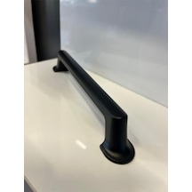 Lagos Metal Kulp 128mm Mat Siyah Dolap Kapak Modern Tv Ünite Çekmece Mobilya Komidin Vestiyer