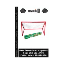 Özel Üretim İdman Eğlence Spor Scx-1331 Mini Futbol Kalesi 120x80x80 Çok Renkli