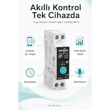 Tongou Tuya 63a Wifi Akıllı Şalter Enerji Takibi, Uzaktan Aç/kapat Ve Programlama