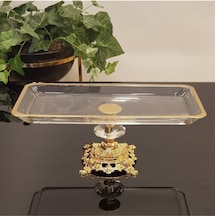 Atabey Home Döküm Ayaklı Yaldız Detaylı Servis Tabağı
