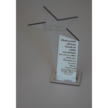 Mezuniyet Hatırası Plaket Tasarım Kişiye Özel İsim Yazılı Altın