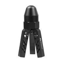 Lemestar Kamp Tenteği İçin Alüminyum Çift Fonksiyonlu Ayağa Kaldırıcı - Tente Stabilitesi Ve Işık/kamera Tutucu Tripod Siyah