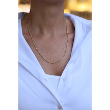 Yenigün Kuyumculuk 14 Ayar Altın Işıltılı Topcuklar Zincir Znc23048