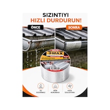 Dmax 96 Mm X 2 M Sakız Sızdırmaz Bant Butil Alüminyum Folyo İzolasyon Ve Tamir Bandı Su, Nem Ve Hava Sızdırmaz