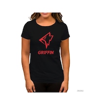 Griffins Esport Siyah Kadın Tişört