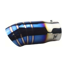 Besthome1 Siyah Altın Renk Araç Egzoz Borusu Paslanmaz Çelik Krom Mavi Dekorasyon Aksesuar