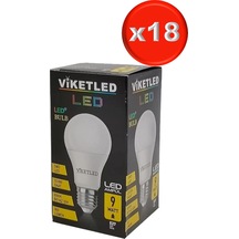 Viketled Led Ampul Beyaz-White 9W 18 Li Set