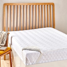 Taç Uyku Pedi Dreamer Kapitoneli Lastikli 200X200 Battal Xl Beyaz