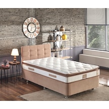 Nironyatak Niron Queen 120X200 Bir Buçuk Kişilik Pedli Yatak Seti Sütlü Kahv Nironyatak Niron Queen 120X200 Bir Buçuk Kişilik Pedli Yatak Seti Sütlü Kahv