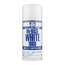 180 Ml. Mr.base 1000 Beyaz Sprey Astar Maket Boyası, Mr.hobby B518 Standart