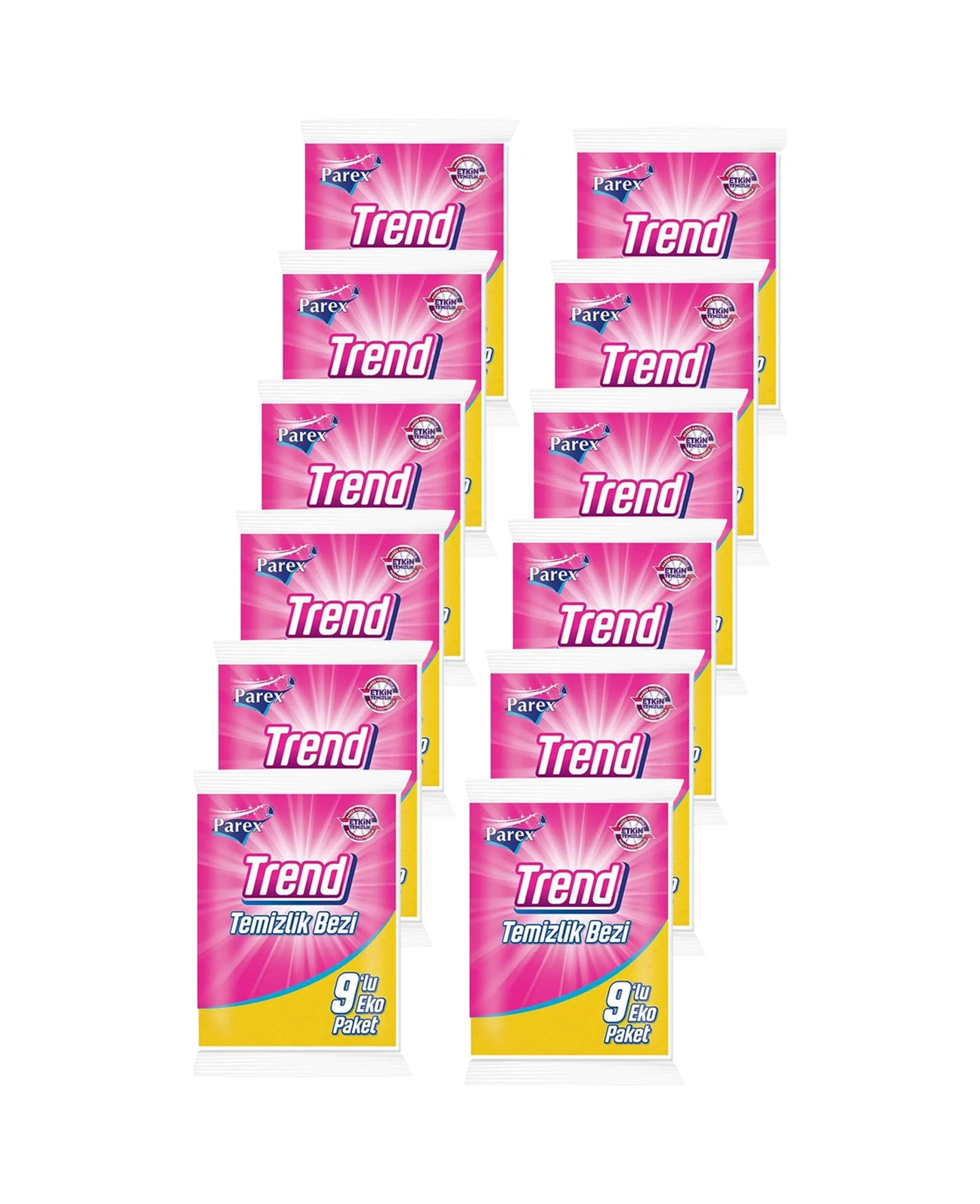 Trend 9'lu Temizlik Bezi Onikili Paket Diğer
