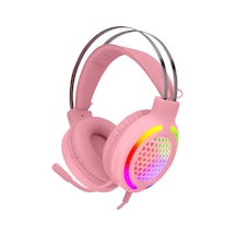 Snopy SN-GX82 PINKY RGB Ledli Mikrofonlu Oyuncu Kulaklığı