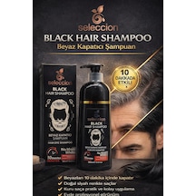 Seleccion Black Hair Shampoo Beyaz Kapatıcı Şampuan 300 Ml Erkek Saç Boya Şampuanı